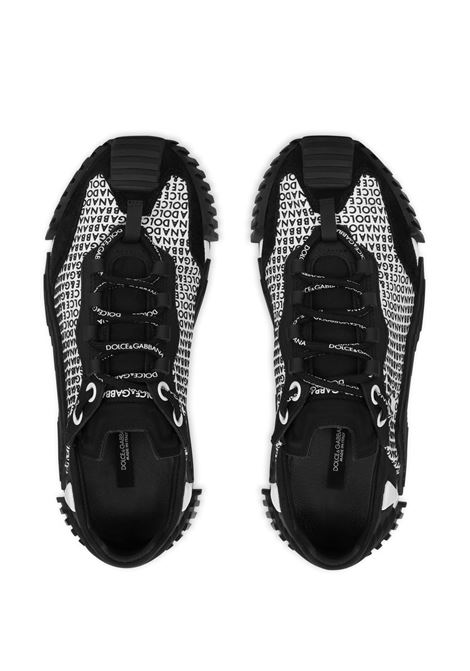 Sneakers NS1 in pelle di vitello bianca e nera DOLCE & GABBANA | CK1810-AI41489690